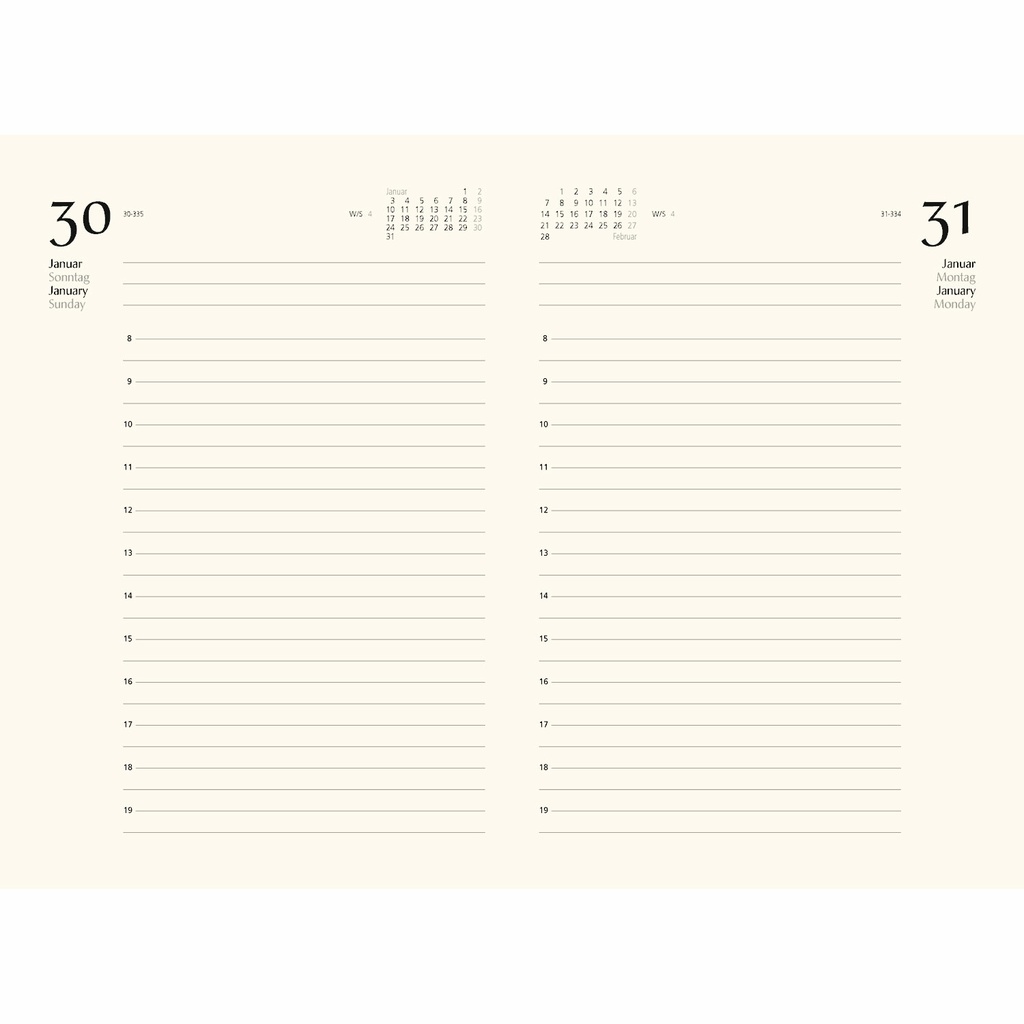 Bindewerk Tageskalender Jackie 2026