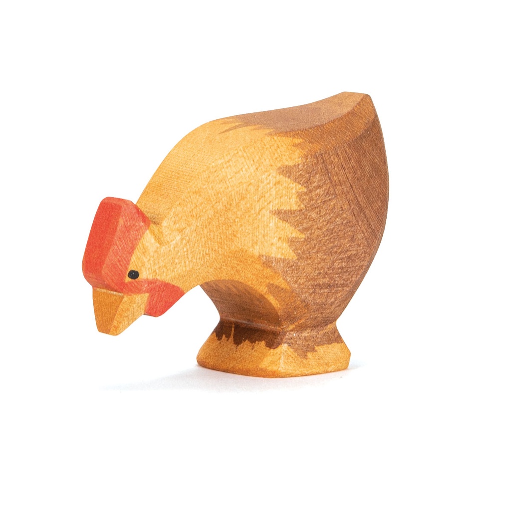 Ostheimer Huhn braun pickend