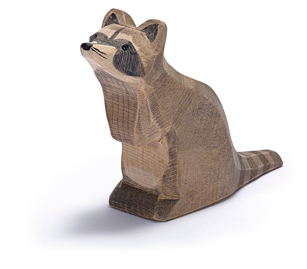 Ostheimer Waschbär sitzend