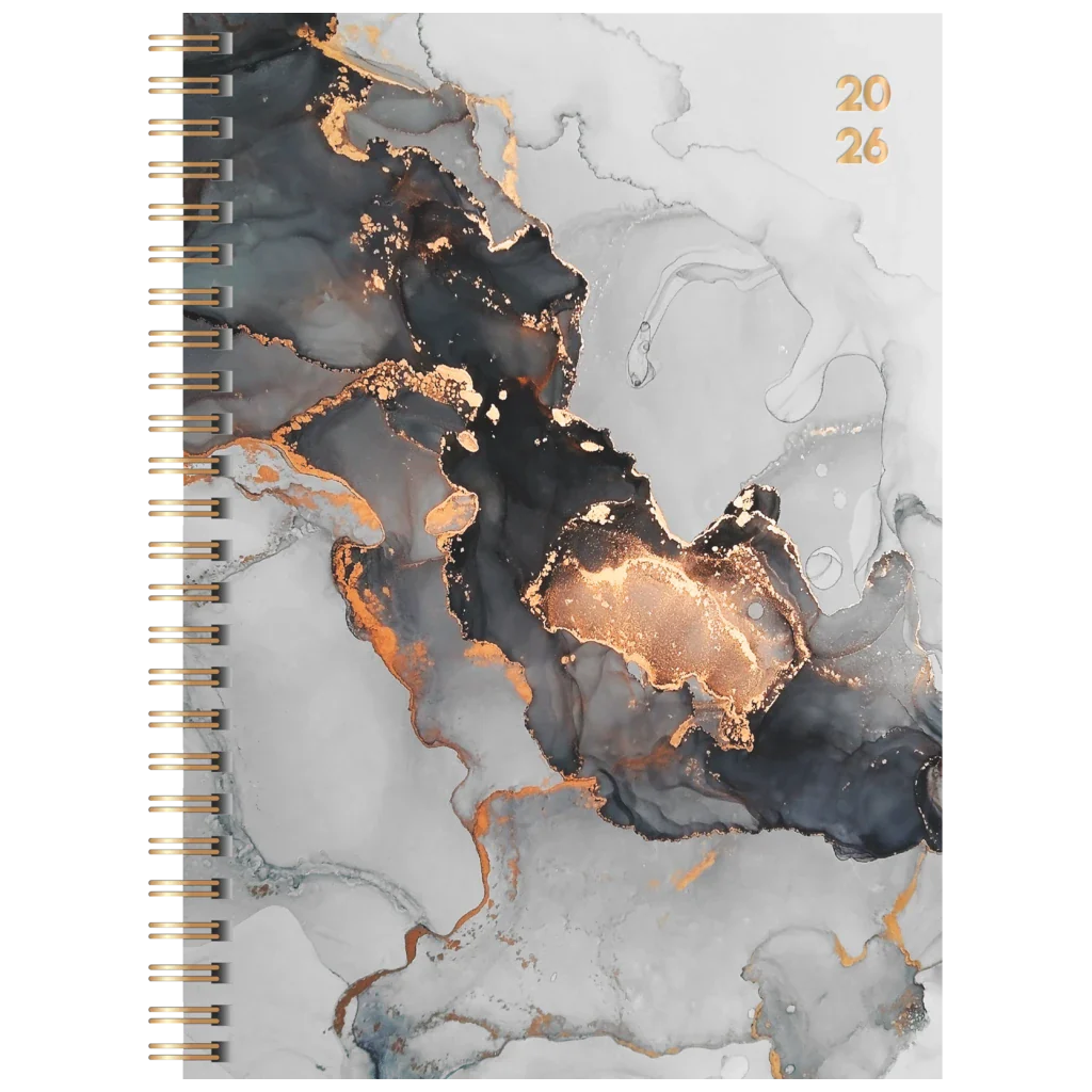 Brunnen Wochenplaner + Notizen Marble A5