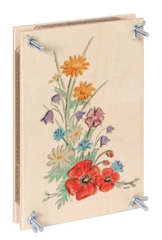 Blumenpresse bunt 24x16 cm