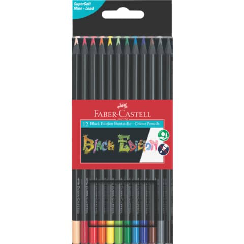 [505887] Buntstifte Faber Castell 12 St. Black Edition