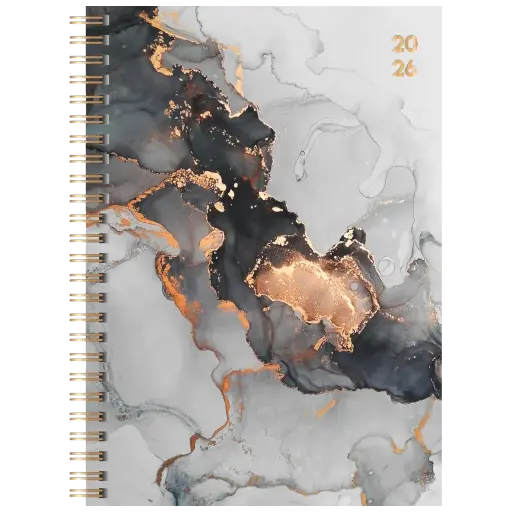 [7021407016] Brunnen Wochenplaner + Notizen Marble A5
