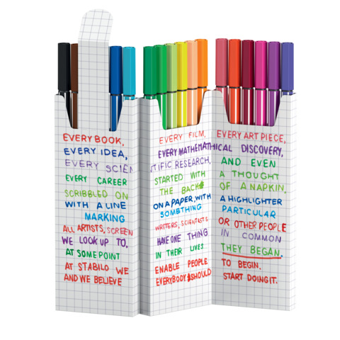 [764246] Stabilo Pen 68 Tischset