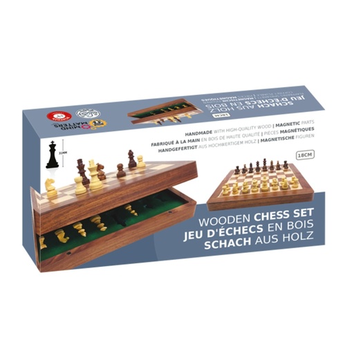 [420462] Piatnik Magnetisches Schach Holz 18 cm