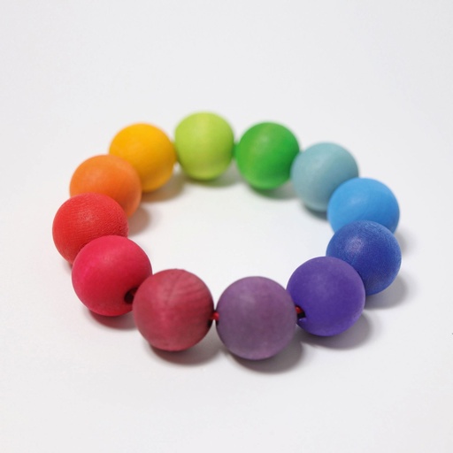 [8110] Regenbogen Perlenring