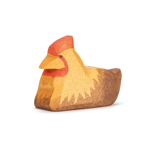[13122] Ostheimer Huhn braun liegend