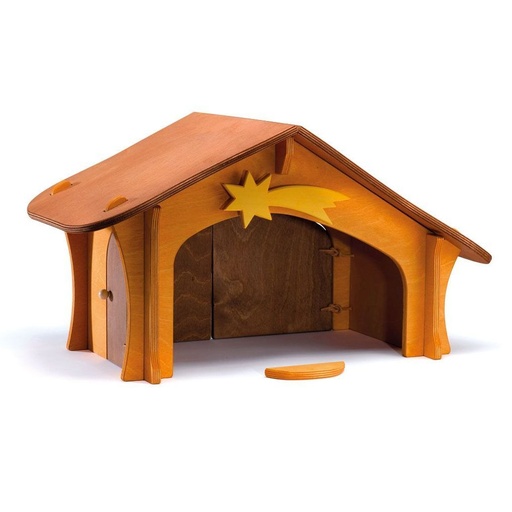 [3500] Ostheimer Krippenstall m. Stern